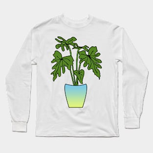 Philodendron Sangri La Color Long Sleeve T-Shirt